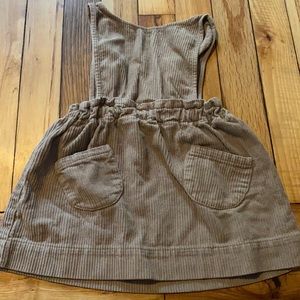 Zara Corduroy Overall Dress
